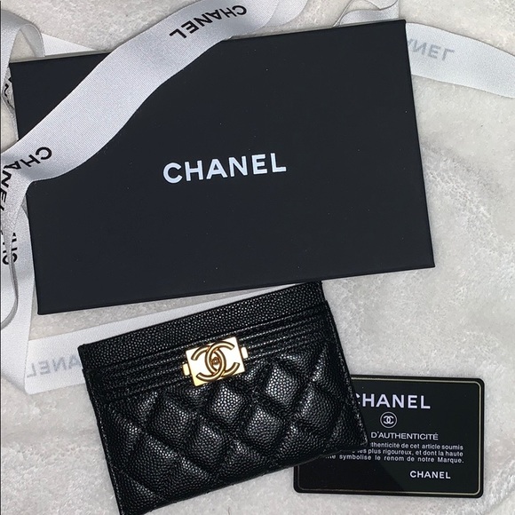 CHANEL Handbags - Chanel Boy Card Holder
